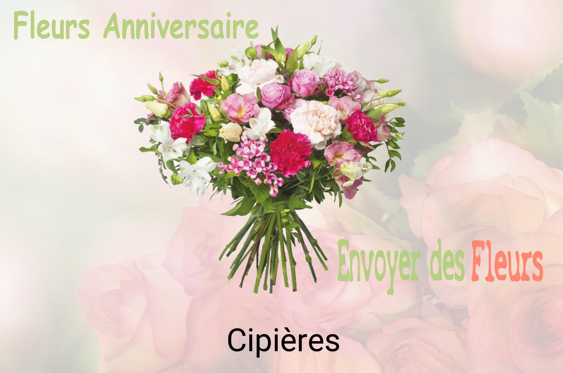 Bouquet de fleurs d’anniversaire livré à Cipières