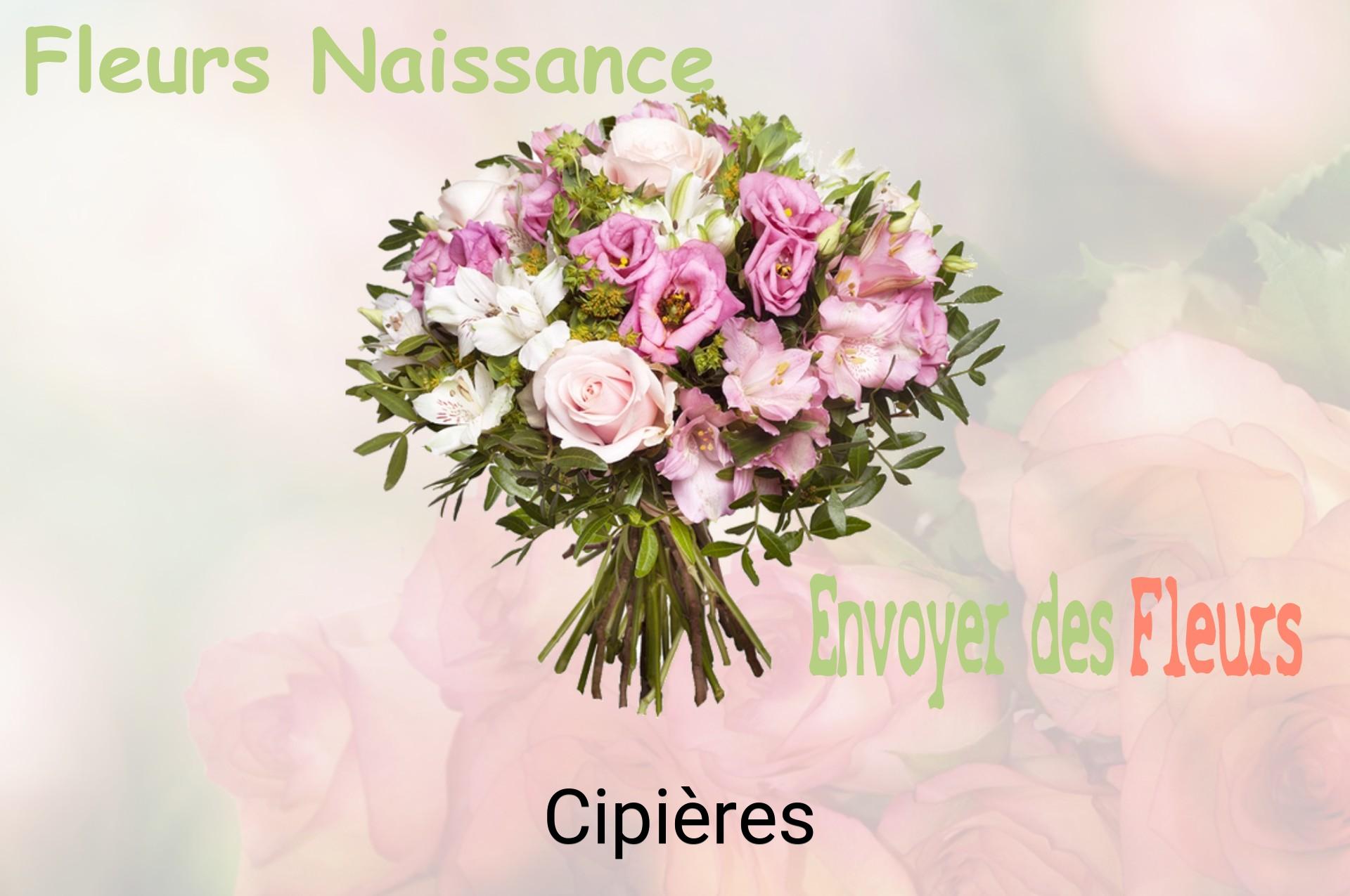 Bouquet de fleurs de naissance livré à Cipières
